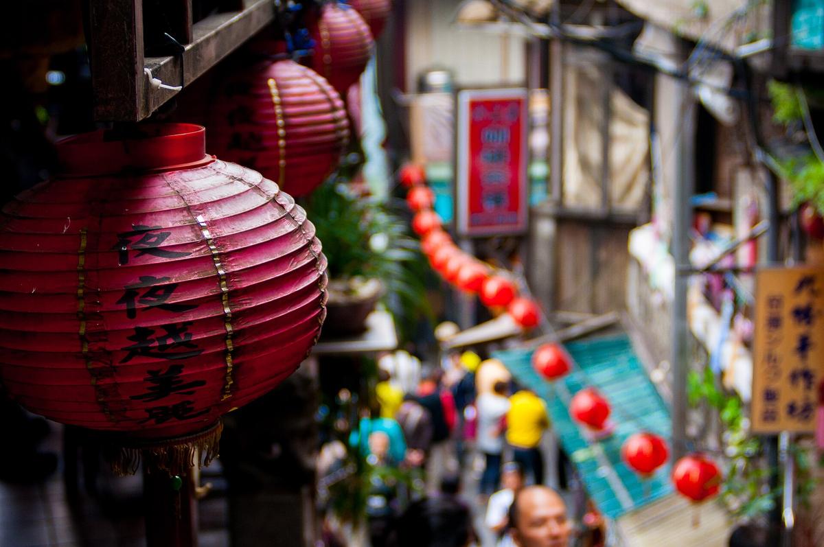 Chinese old street lanterns