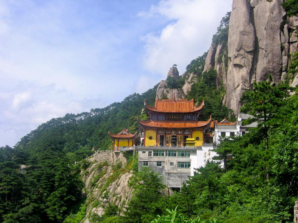 Jiuhuashan temple Anhui Buddhist