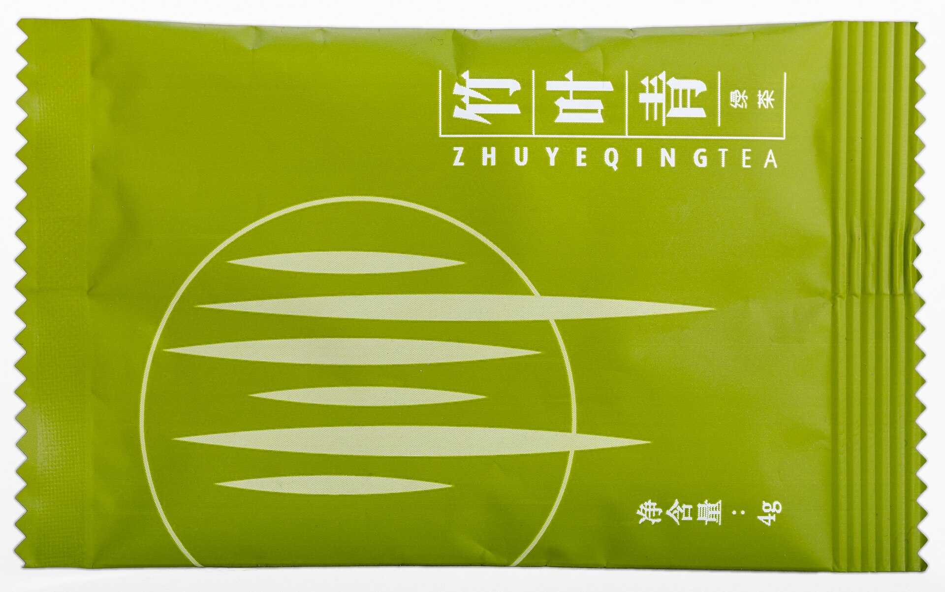 Chinese green tea leaves close up